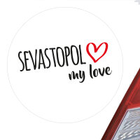 Aufkleber Sevastopol my love 10cm
