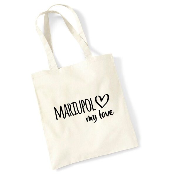 Jutebeutel Mariupol my love 10 Liter