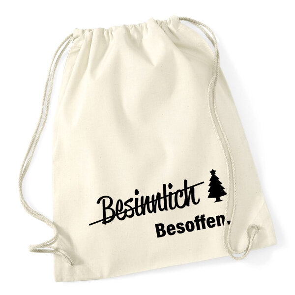 Turnbeutel Besinnlich Besoffen Tannenbaum 12 Liter