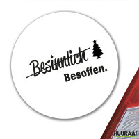 Aufkleber Besinnlich Besoffen Tannenbaum 10cm Sticker
