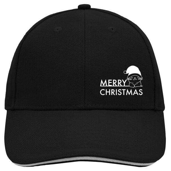 Cappy Mütze Merry Christmas Katze