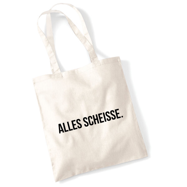 Jutebeutel Alles Scheisse Schriftzug 10 Liter