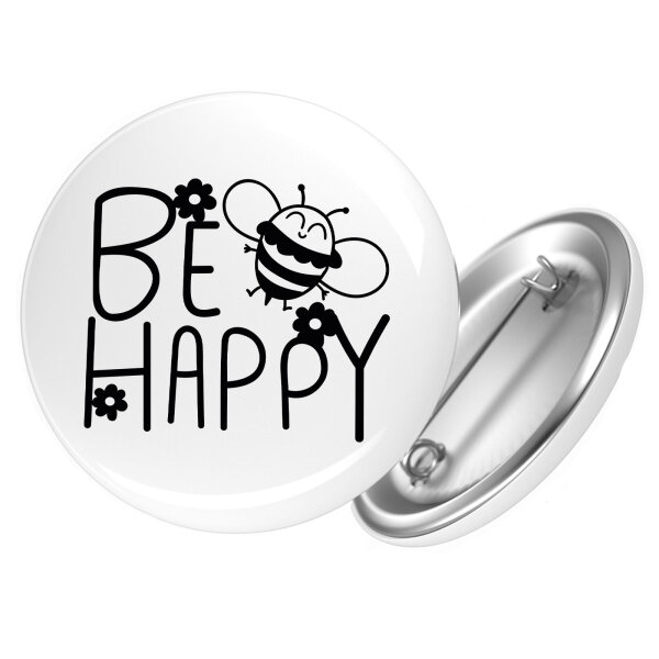 Button Be Happy Biene