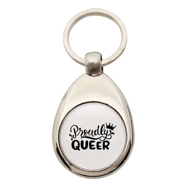 Schlüsselanhänger Proudly Queer Krone