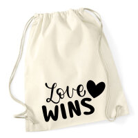 Turnbeutel Love wins Herz 12 Liter