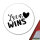 Aufkleber Love wins Herz 10cm Sticker