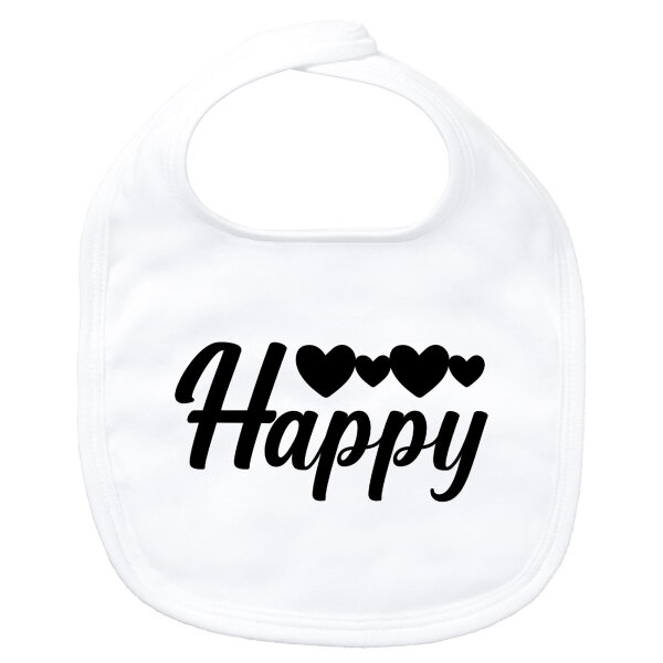 Baby Lätzchen Happy Herzen