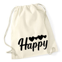 Turnbeutel Happy Herzen 12 Liter