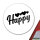 Aufkleber Happy Herzen 10cm Sticker