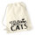 Turnbeutel Keep calm and love Cats 12 Liter