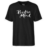 Herren T-Shirt Positiv Mind Schriftzug Größe...