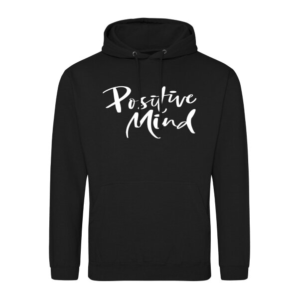Unisex Hoodie Positiv Mind Schriftzug Größe S-3XL