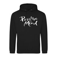Unisex Hoodie Positiv Mind Schriftzug Größe S-3XL