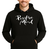 Unisex Hoodie Positiv Mind Schriftzug Größe S-3XL