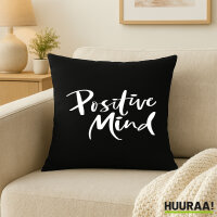 Kissen Positiv Mind Schriftzug 40x40cm