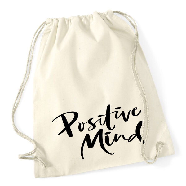 Turnbeutel Positiv Mind Schriftzug 12 Liter