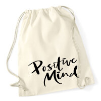 Turnbeutel Positiv Mind Schriftzug 12 Liter