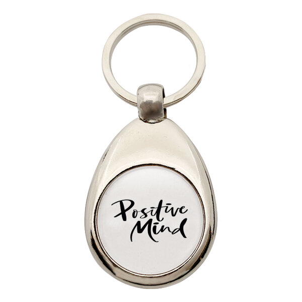 Schlüsselanhänger Positiv Mind Schriftzug