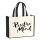 Jutetasche Positiv Mind Schriftzug 21 Liter Black