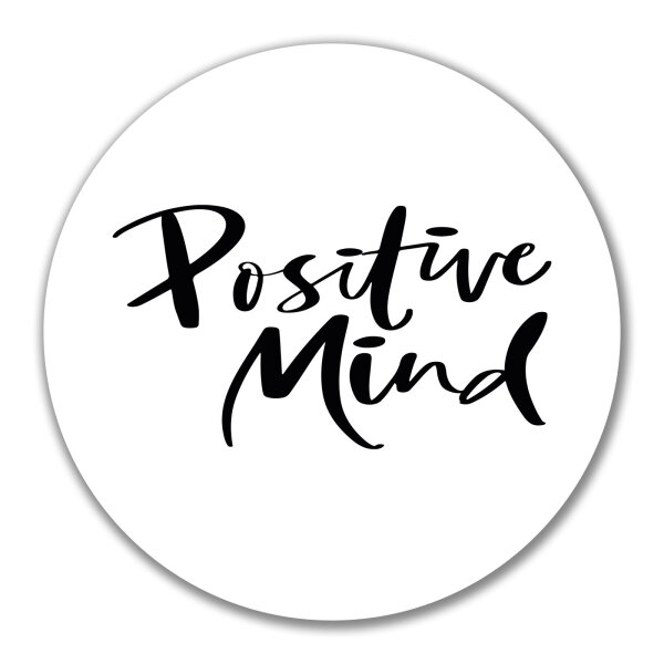 Aufkleber Positiv Mind Schriftzug 10cm Sticker