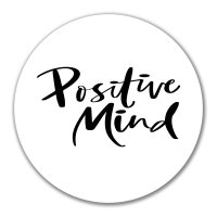 Aufkleber Positiv Mind Schriftzug 10cm Sticker