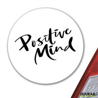 Aufkleber Positiv Mind Schriftzug 10cm Sticker
