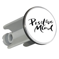 Waschbeckenstöpsel Positiv Mind Schriftzug 4cm...