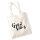Jutebeutel Good Vibes Schriftzug 10 Liter