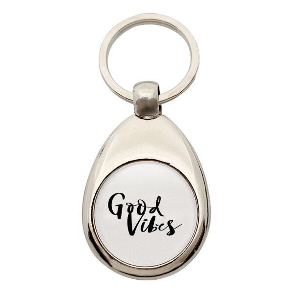 Schlüsselanhänger Good Vibes Schriftzug