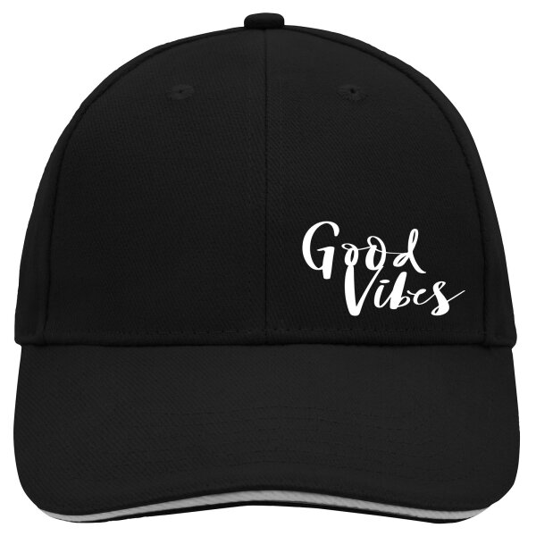 Cappy Mütze Good Vibes Schriftzug