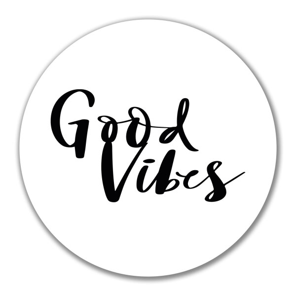 Aufkleber Good Vibes Schriftzug 10cm Sticker