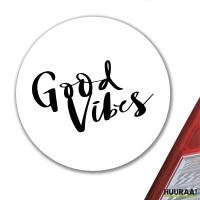 Aufkleber Good Vibes Schriftzug 10cm Sticker