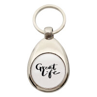 Schlüsselanhänger Great Life Schriftzug