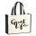 Jutetasche Great Life Schriftzug 21 Liter Black