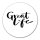 Aufkleber Great Life Schriftzug 10cm Sticker