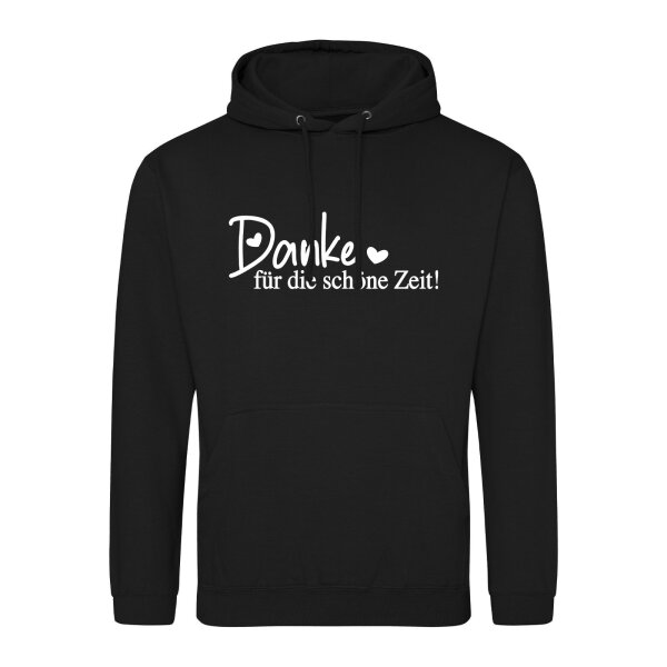 Unisex Hoodie Danke für die schöne Zeit Herzen Größe S-3XL