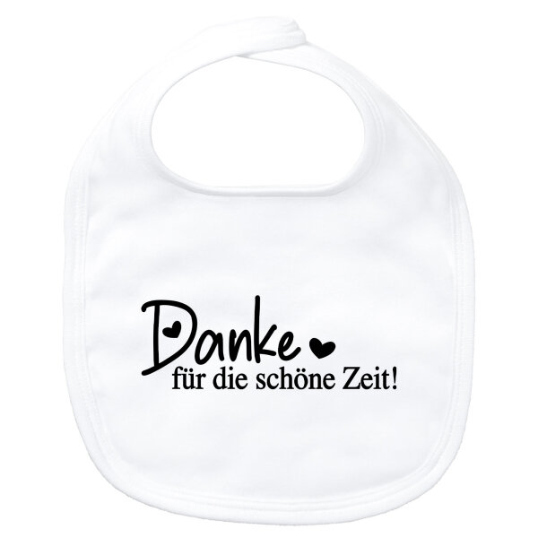 Baby Lätzchen Danke für die schöne Zeit Herzen