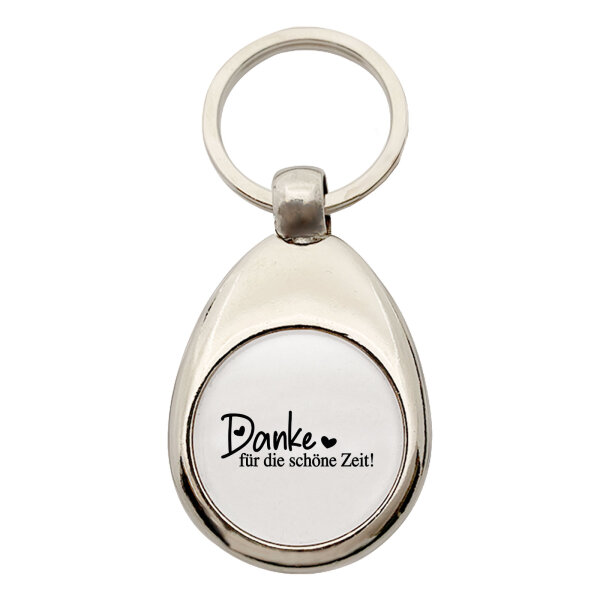 Schlüsselanhänger Danke für die schöne Zeit Herzen