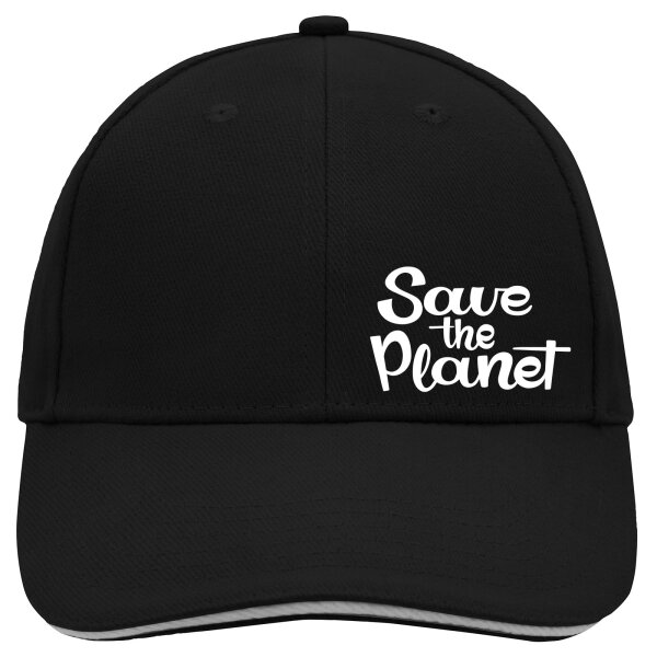 Cappy Mütze Save the Planet Schriftzug