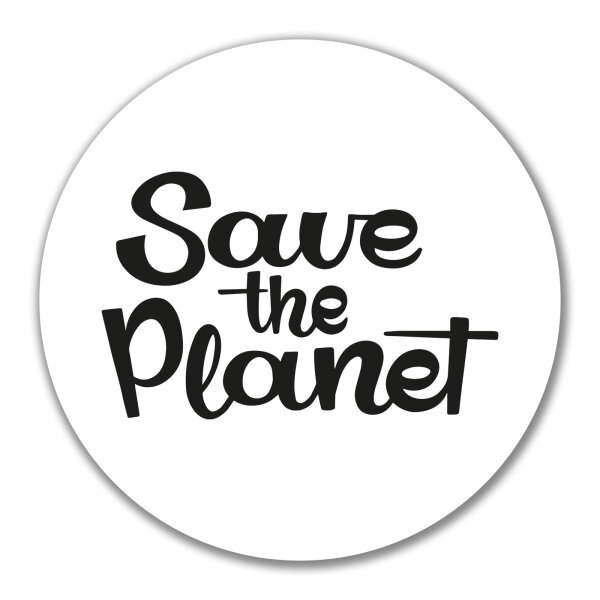Aufkleber Save the Planet Schriftzug 10cm Sticker