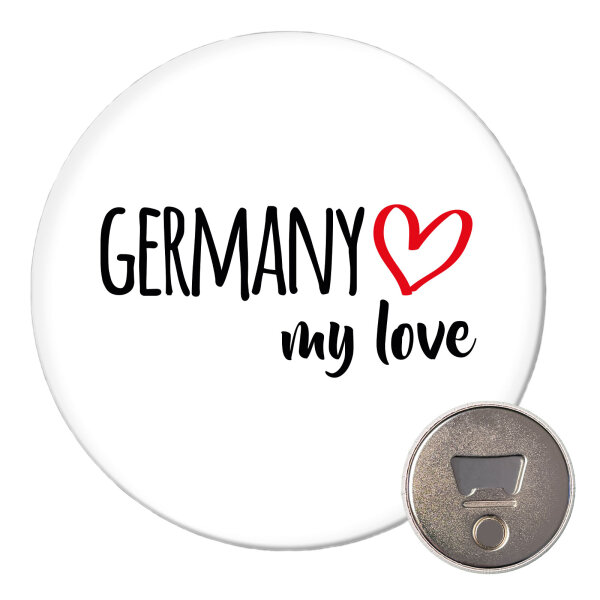Magnet Germany my love 59mm Kühlschrankmagnet Flaschenöffner