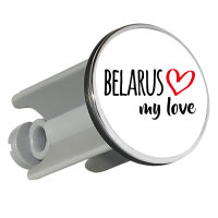 Waschbeckenstöpsel Belarus my love 4cm Abflussstopfen