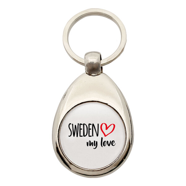 Schlüsselanhänger Sweden my love