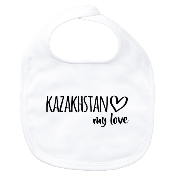 Baby Lätzchen Kazakhstan my love Klettverschluss