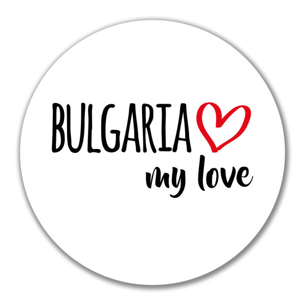 Aufkleber Bulgaria my love 10cm Sticker