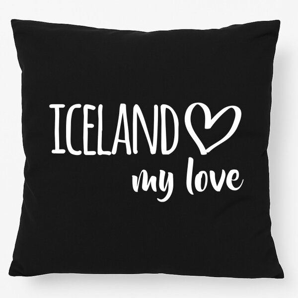 Kissen Iceland my love 40x40cm