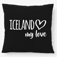 Kissen Iceland my love 40x40cm