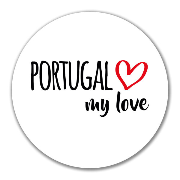 Aufkleber Portugal my love 10cm Sticker