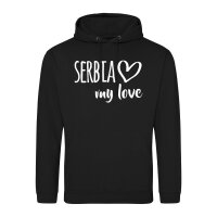 Unisex Hoodie Serbia my love Größe S-3XL
