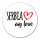 Aufkleber Serbia my love 10cm Sticker